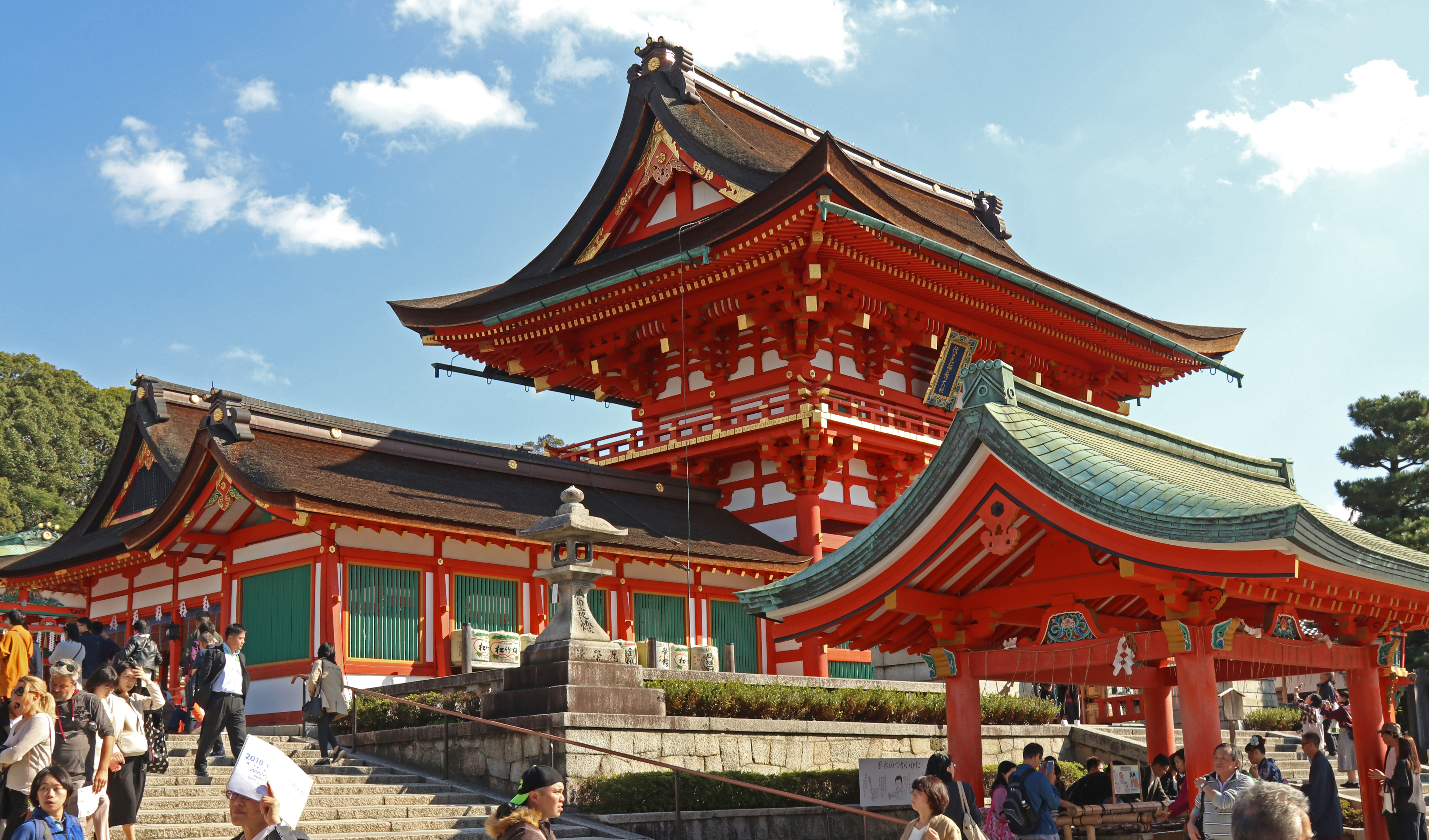 Entrance to Fushimi Inari Shrine Crop